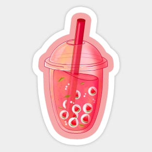 Watermelon Boba Sticker